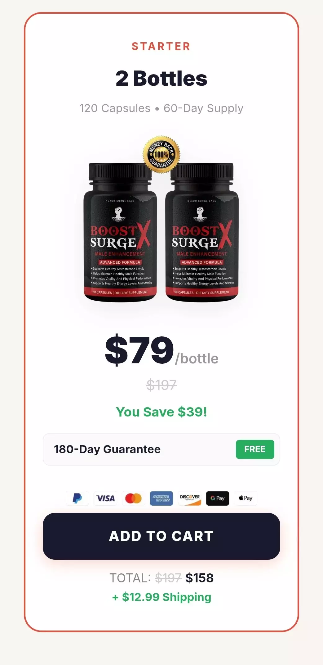 Boost Surge X™ 2 bottles pricing